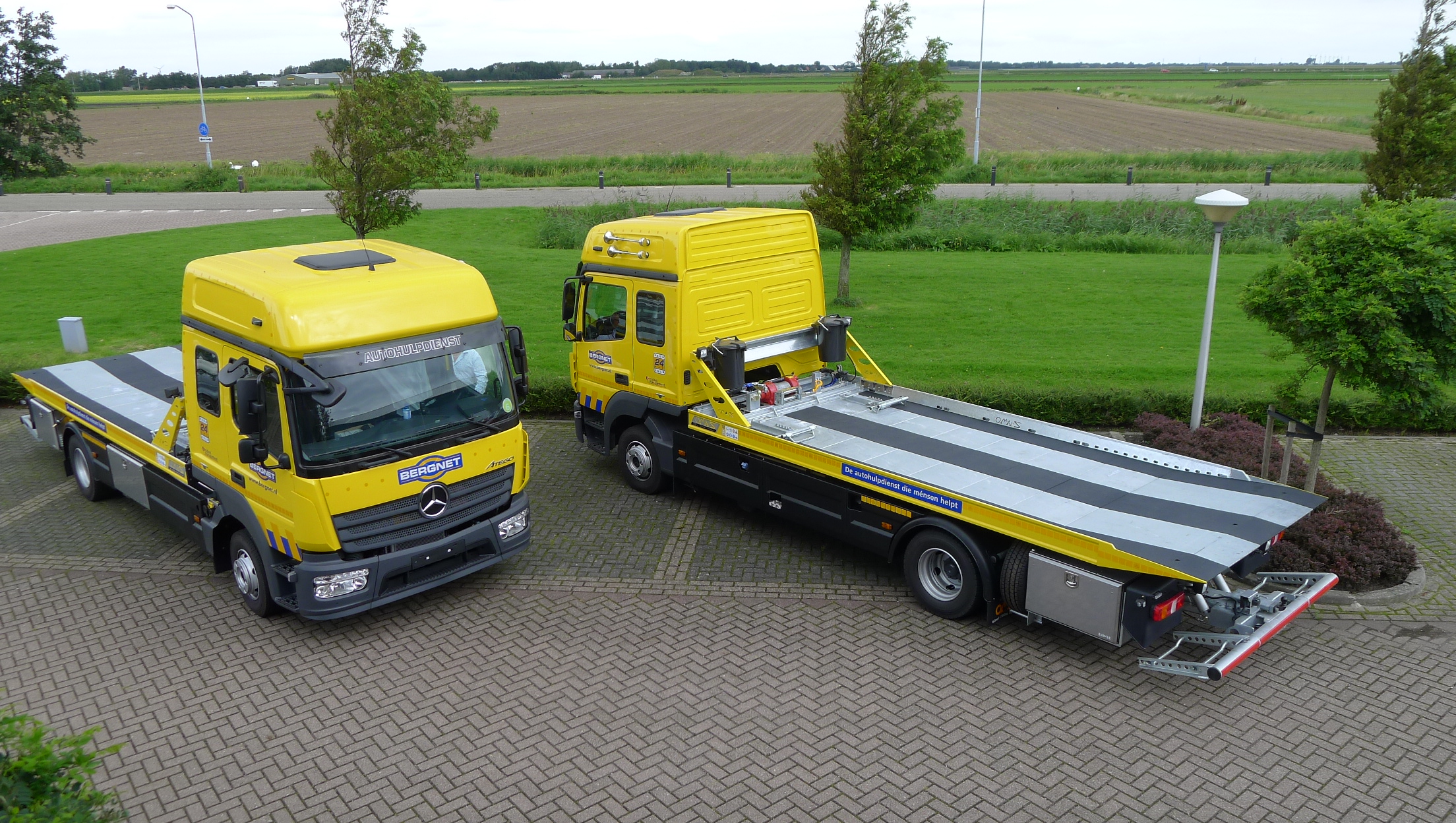 Nieuwe bergingsvoertuigen gereed voor gebruik......................